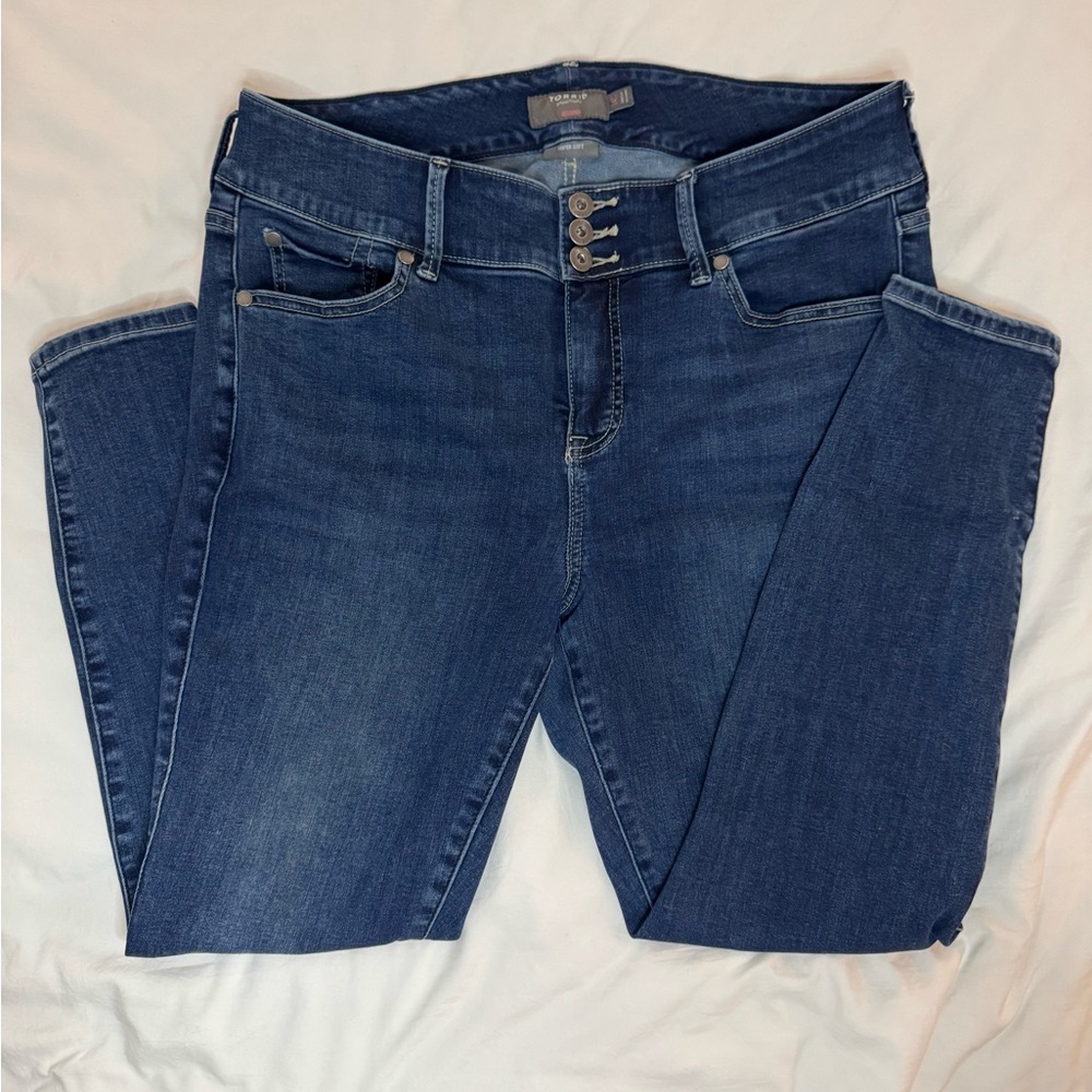 Torrid Dark Blue Skinny Jean Size 14S